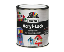 Düfa Acryl Seidenmattlack weiss - 125 ml