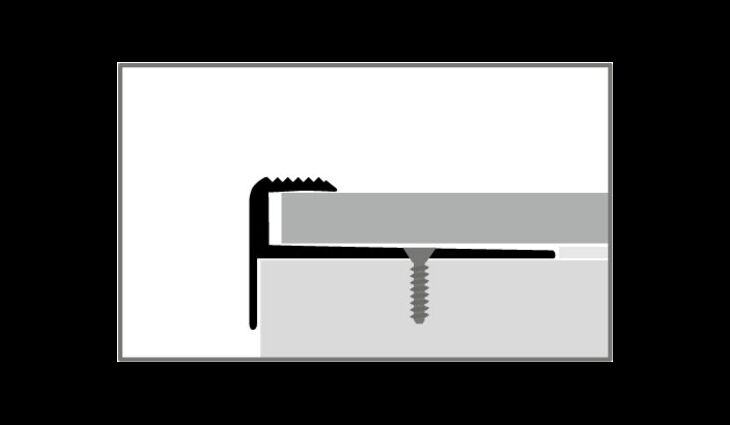  Treppenkante 807 Nase+Einschub silber 5mm
