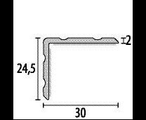  Winkelprofil 234 SK 30x24,5mm silber - 270