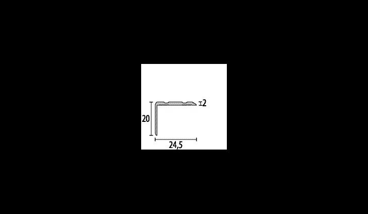 Winkelprofil 235 V e.o. 20x24.5 mm - 270