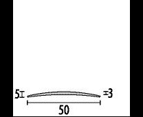  Übergangsprofil 463 SK e.o. 50 mm - 270