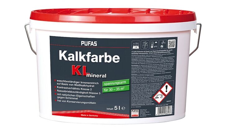 Pufas Kalk-Mineralfarbe KL - 5 L
