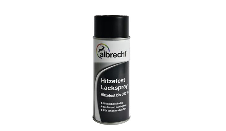 Albrecht Hitzefest Lackspray schwarz - 400 ml