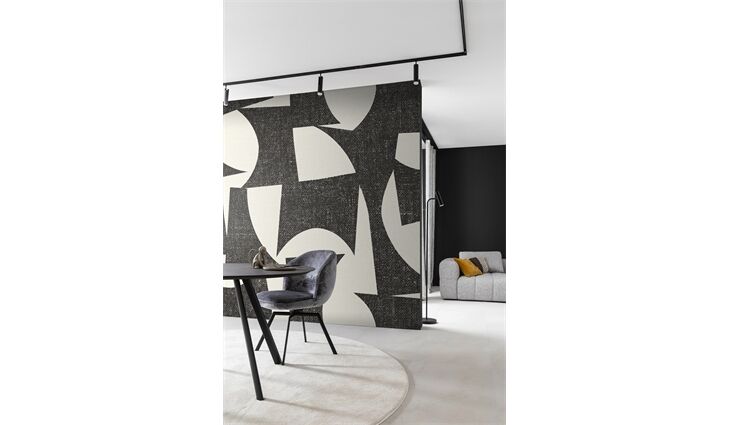 Rasch SCHÖNER WOHNEN Wandbild XXL ABSTRACT Fototapete schwarz 366747