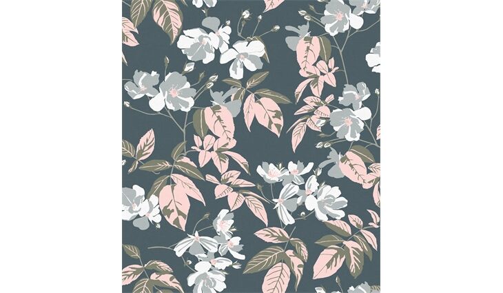 Rasch SCHÖNER WOHNEN Wandbild XXL FLOWERS Fototapete blau 366846