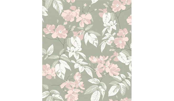Rasch SCHÖNER WOHNEN Wandbild XXL FLOWERS Fototapete grün 366839