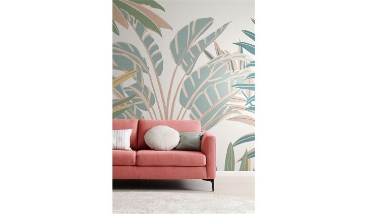 Rasch SCHÖNER WOHNEN Wandbild XXL JUNGLE Fototapete rosa 366754