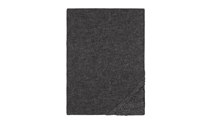  Feinbiber Melange Spannbetttuch anthrazit - 100