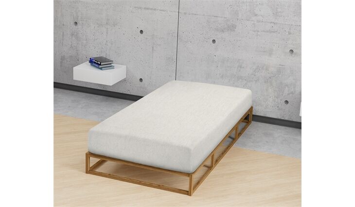  Feinbiber Melange Spannbetttuch beige - 200