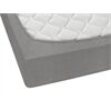  Feinbiber Melange Spannbetttuch grau - 100
