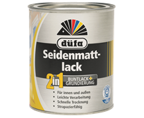 Düfa Seidenmattlack 2in1 Silbergrau 7001 - 375 ml