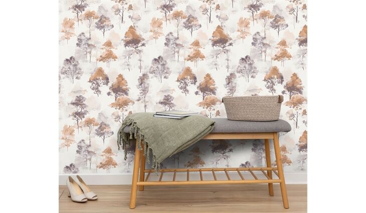 Erismann Vliestapete 10557-11 Forest Dreams Bäume violette