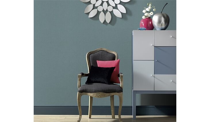 Erismann Vliestapete 10262-43 La Terrasse Uni türkis