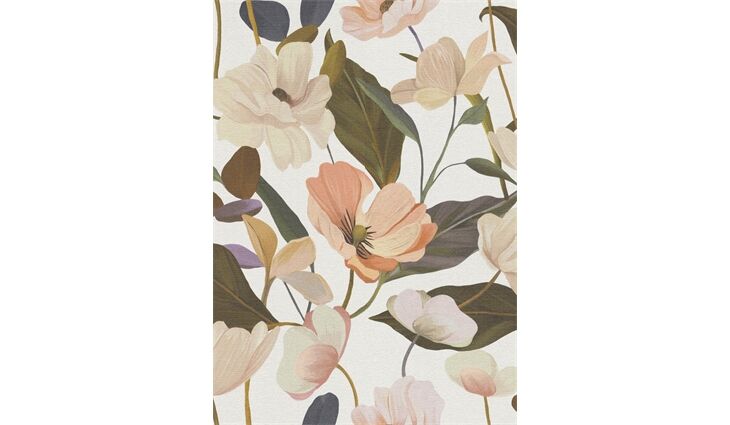 Erismann Vliestapete10508-05 Secret Garden Blüten apricot