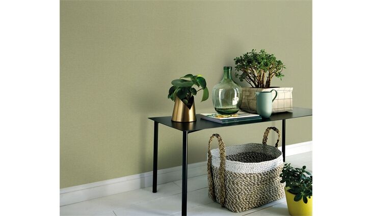 Erismann Vliestapete10510-07 Secret Garden Uni grün