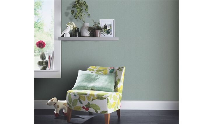 Erismann Vliestapete10510-18 Secret Garden Uni türkis