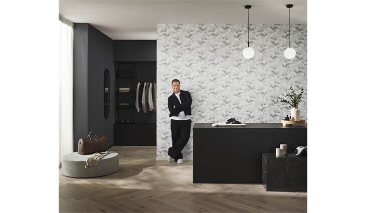 Erismann Vliestapete 10527-31 GMK Fashion Blüte graunatur