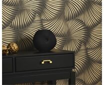 Erismann Vliestapete 10525-15 GMK Fashion Fächer schwarz