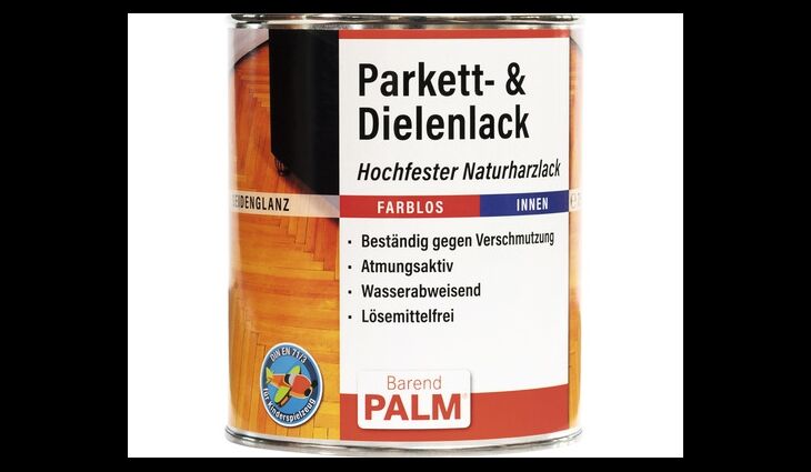 Barend PALM® Parkett- & Dielenlack farblos seidenglanz - 750 ml