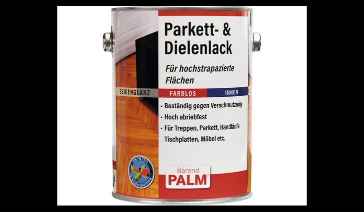 Barend PALM® Parkett- & Dielenlack farblos seidenglanz - 2,5 L