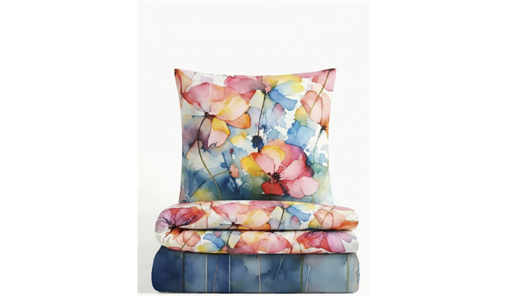 Biberna Tencel Bettwäsche taubenblau - 135x200