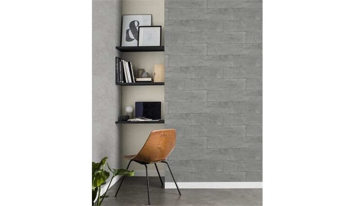 Rasch Vliestapete 426021 Brick Lane Stein dunkelgrau