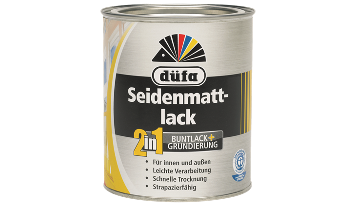 Düfa 2in1 Seidenmattlack Reinweiß - 750ml