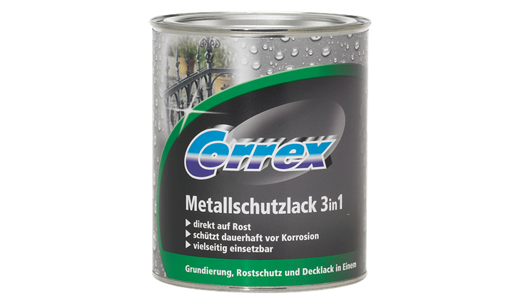 Correx Metallschutzlack 3in1 schwarz - 250 ml