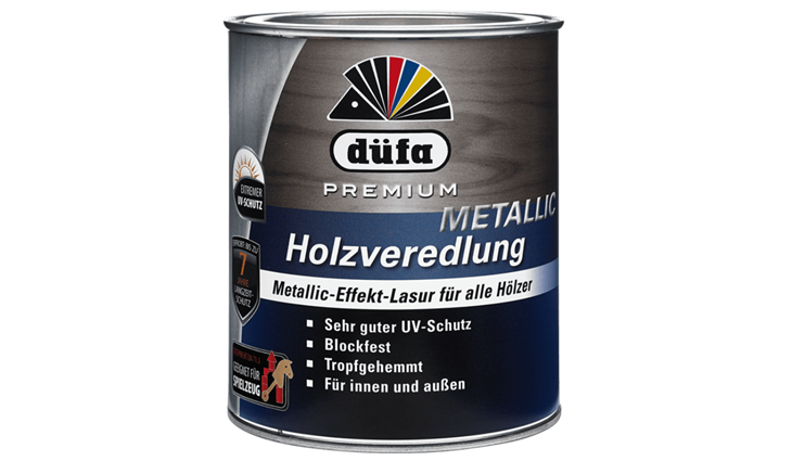 Düfa Holzveredlung metallic platin - 750 ml