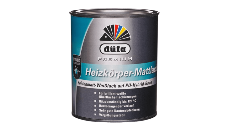 Düfa Premium Heizkörper Mattlack weiss - 750 ml