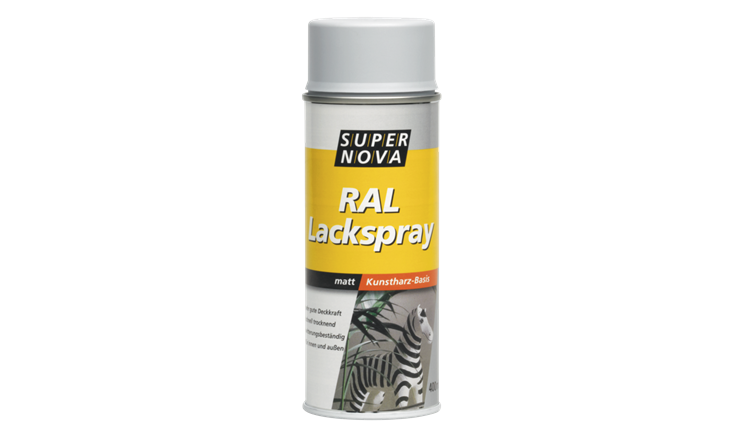 Supernova Lackspray matt tiefschwarz RAL 9005 - 400 ml
