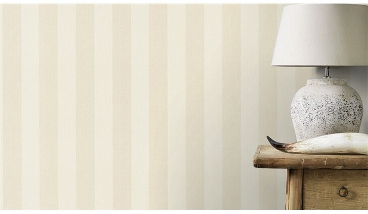Rasch Vliestapete 424102 Poetry Streifen beige