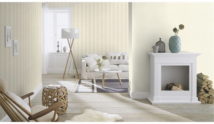 Rasch Vliestapete 424102 Poetry Streifen beige