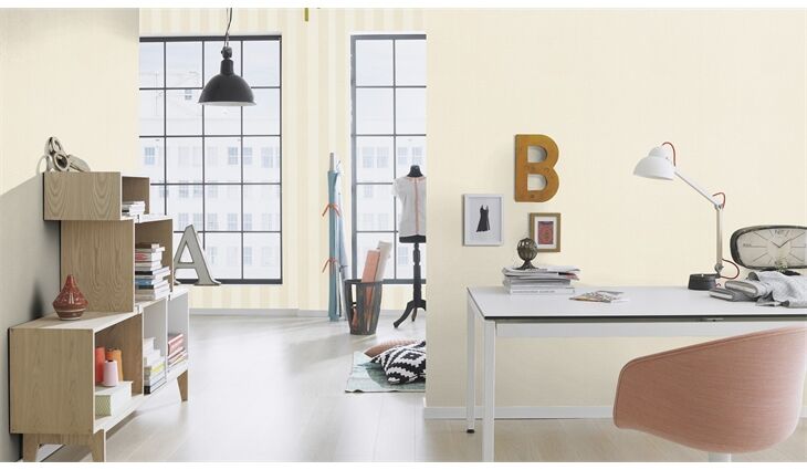 Rasch Vliestapete 424102 Poetry Streifen beige