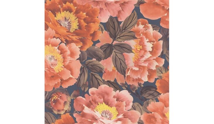 Rasch Vliestapete 408348 Kimono Blüte terra