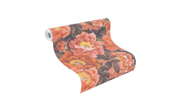 Rasch Vliestapete 408348 Kimono Blüte terra